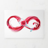 Oneindigheid met rode wijn drieluik aankondiging (Cover)