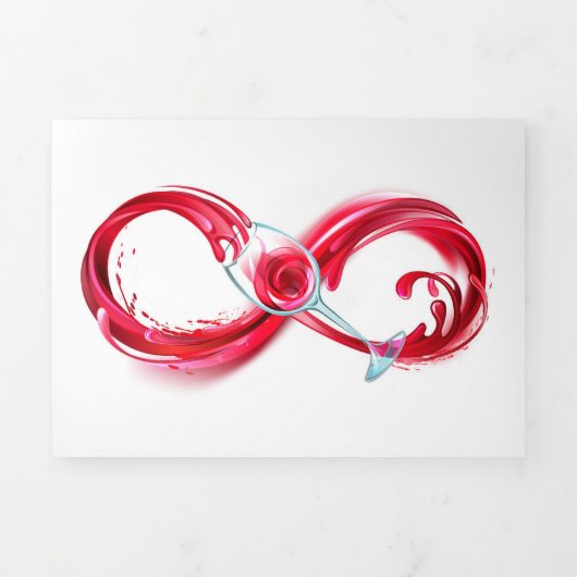 Oneindigheid met rode wijn drieluik aankondiging (Cover)