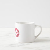 Oneindigheid met rode wijn espresso kop (Rechts)