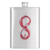 Oneindigheid met rode wijn flacon (Voorkant)