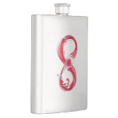 Oneindigheid met rode wijn flacon (Rechts)