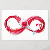 Oneindigheid met rode wijn flyer (Voorkant)