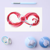 Oneindigheid met rode wijn flyer (Enkel)