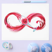 Oneindigheid met rode wijn flyer (Enkel)