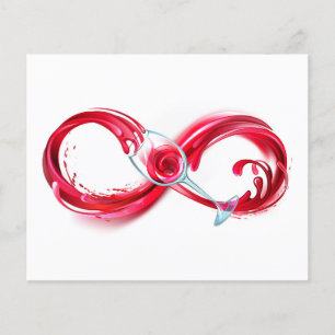 Oneindigheid met rode wijn flyer