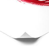 Oneindigheid met rode wijn foto afdruk (Hoek)