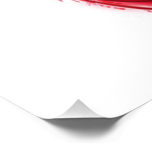 Oneindigheid met rode wijn foto afdruk (Hoek)