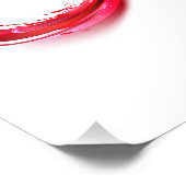 Oneindigheid met rode wijn foto afdruk (Hoek)