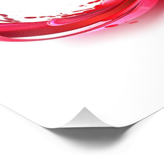 Oneindigheid met rode wijn foto afdruk (Hoek)