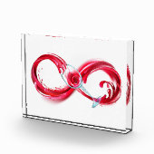 Oneindigheid met rode wijn fotoblokken (Rechts)