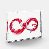 Oneindigheid met rode wijn fotoblokken (Links)