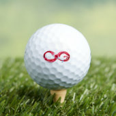 Oneindigheid met rode wijn golfballen (Insitu Shirt)