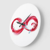 Oneindigheid met rode wijn grote klok (Hoek)