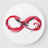 Oneindigheid met rode wijn grote klok (Voorkant)
