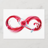 Oneindigheid met rode wijn informatiekaartje (Voorkant)