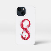 Oneindigheid met rode wijn iPhone hoesje (Achterkant)