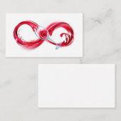 Oneindigheid met rode wijn kortingskaartje (Voorkant / Achterkant)