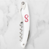 Oneindigheid met rode wijn kurkentrekker (Voorkant)