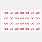 Oneindigheid met rode wijn labels (Vel)