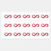 Oneindigheid met rode wijn labels (Vel)