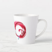 Oneindigheid met rode wijn latte mok (Rechts)