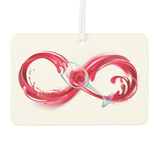 Oneindigheid met rode wijn luchtverfrisser (Achterkant)