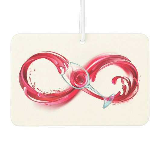 Oneindigheid met rode wijn luchtverfrisser (Voorkant)