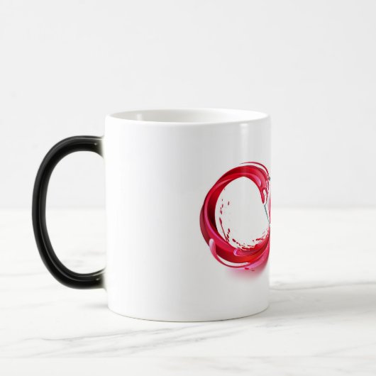 Oneindigheid met rode wijn magische mok (Links)