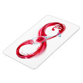 Oneindigheid met rode wijn magneet (Linkerzijde)