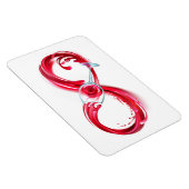 Oneindigheid met rode wijn magneet (Rechterzijde)