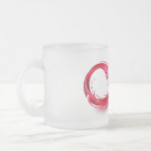 Oneindigheid met rode wijn matglas koffiemok (Links)