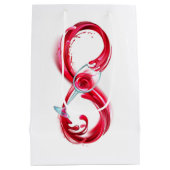 Oneindigheid met rode wijn medium cadeauzakje (Achterkant)