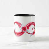 Oneindigheid met rode wijn mok (Midden)
