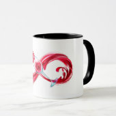 Oneindigheid met rode wijn mok (Voorkant rechts)