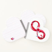 Oneindigheid met rode wijn notitieboek (Binnen)