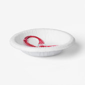 Oneindigheid met rode wijn papieren kommen (Gebogen)
