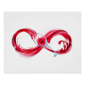 Oneindigheid met rode wijn perfect poster (Voorkant)
