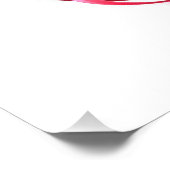 Oneindigheid met rode wijn perfect poster (Hoek)