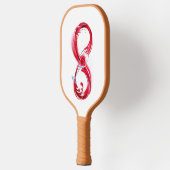 Oneindigheid met rode wijn pickleball paddle (Links)