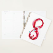 Oneindigheid met rode wijn planner (Display)