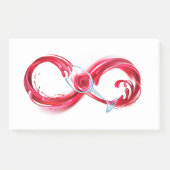 Oneindigheid met rode wijn post-it® notes (Voorkant)
