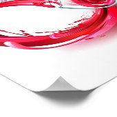 Oneindigheid met rode wijn poster (Hoek)