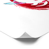 Oneindigheid met rode wijn poster (Hoek)