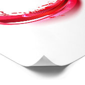 Oneindigheid met rode wijn poster (Hoek)