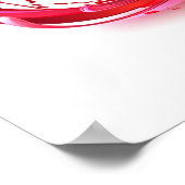 Oneindigheid met rode wijn poster (Hoek)