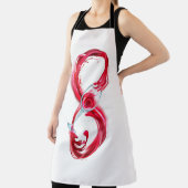 Oneindigheid met rode wijn schort (Insitu)