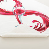 Oneindigheid met rode wijn sherpa deken (3/4)