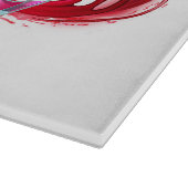 Oneindigheid met rode wijn snijplank (Hoek)