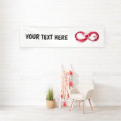 Oneindigheid met rode wijn spandoek (Insitu)