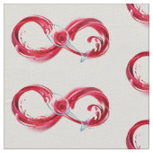 Oneindigheid met rode wijn stof (Close Up)